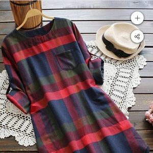 Bundle 2 for $30!! NWOT Cupshe plaid shirt dress